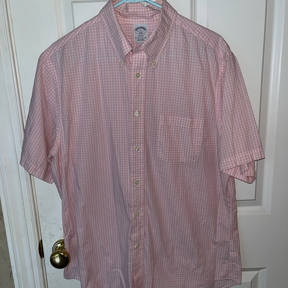 Brooks Brothers Short-Sleeve Button-Up T-Shirt